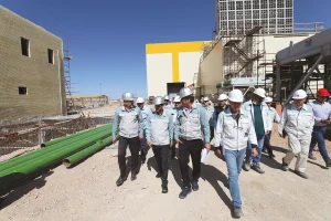 بازدید مدیر عامل فولاد مبارکه از پیشرفت پروژه سیکل ترکیبی